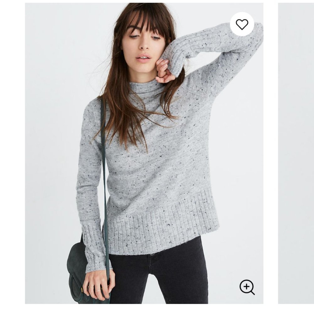 Madewell Donegal Inland Turtleneck Sweater NWOT XS